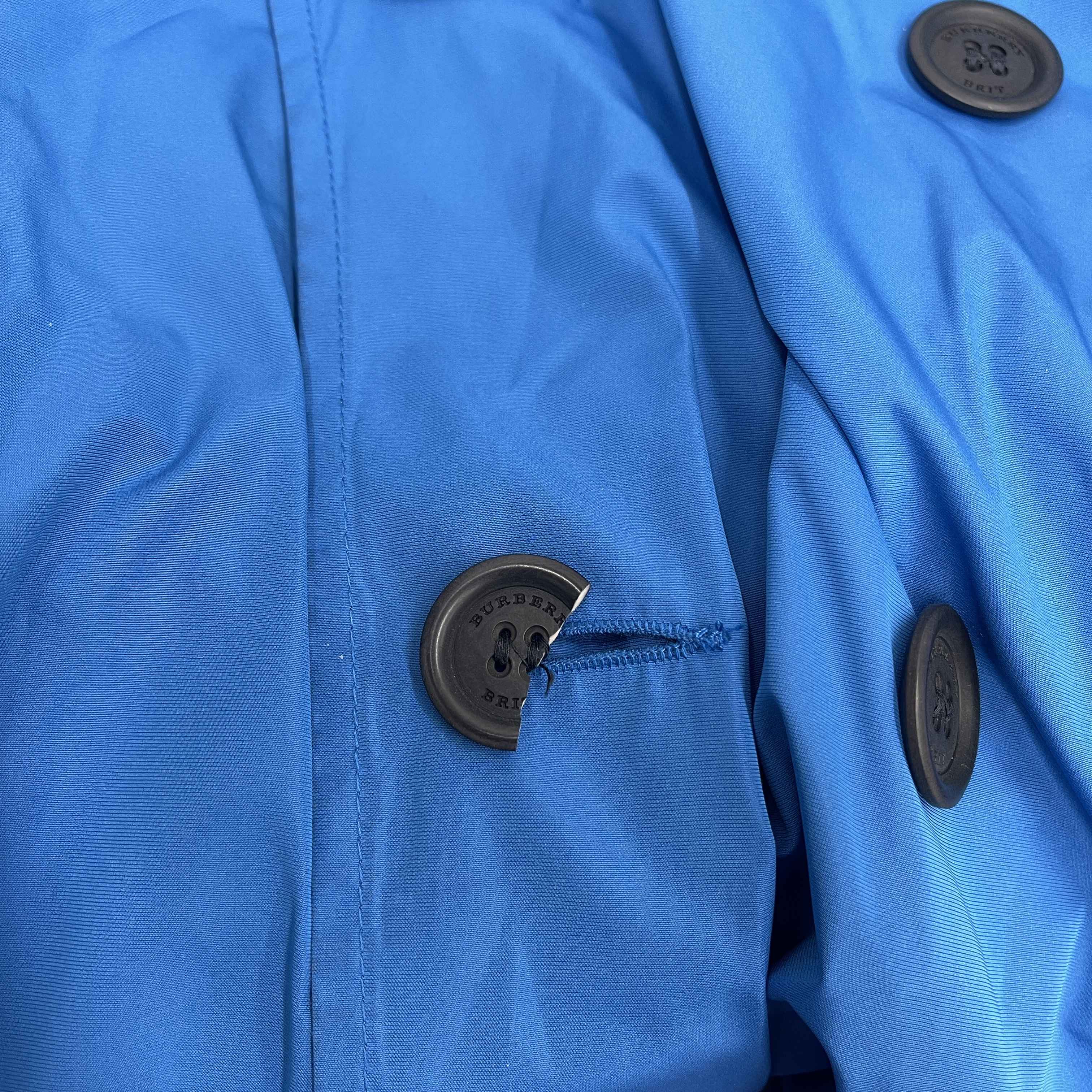 Men's Brit Trench Jacket Blue Size L