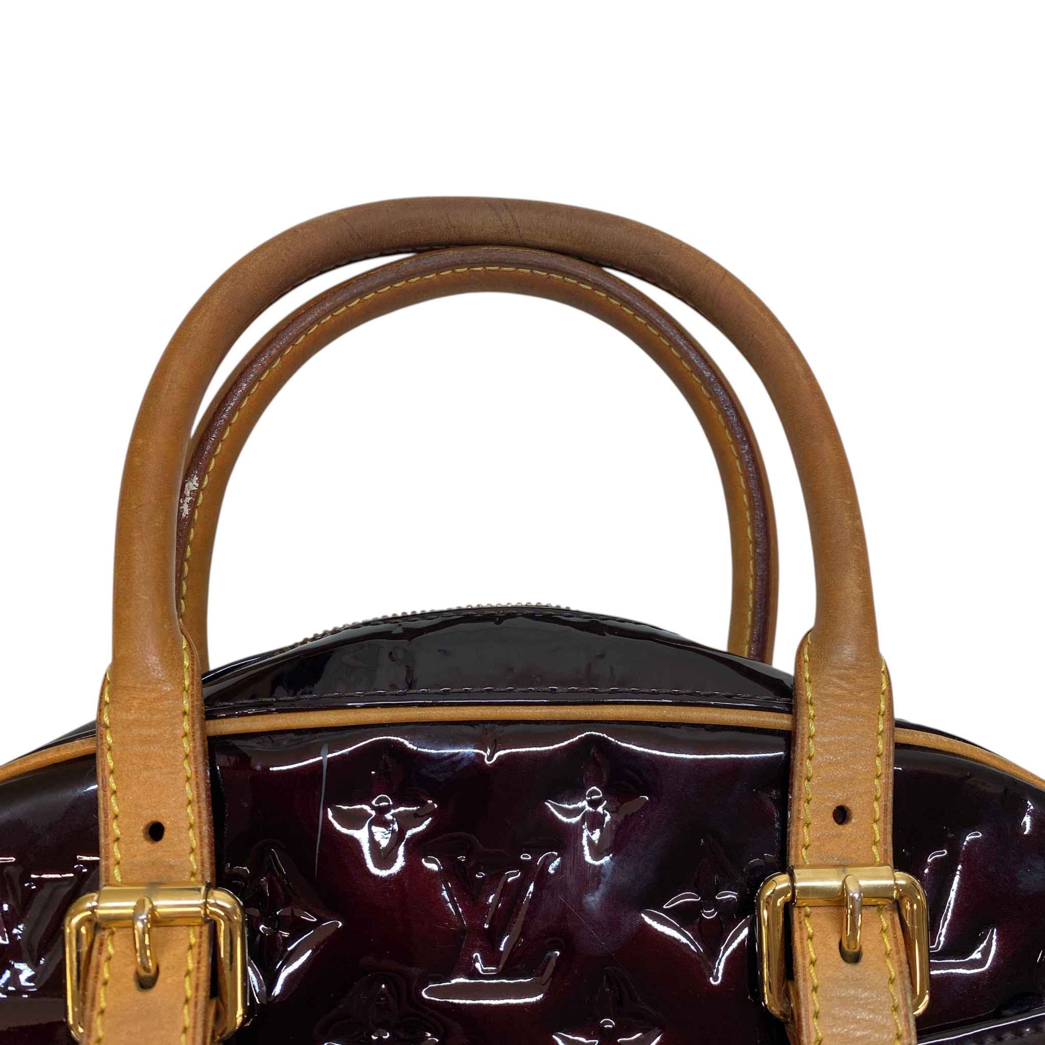 Women's Amarante Monogram Vernis Summit Drive Bag Burgundy