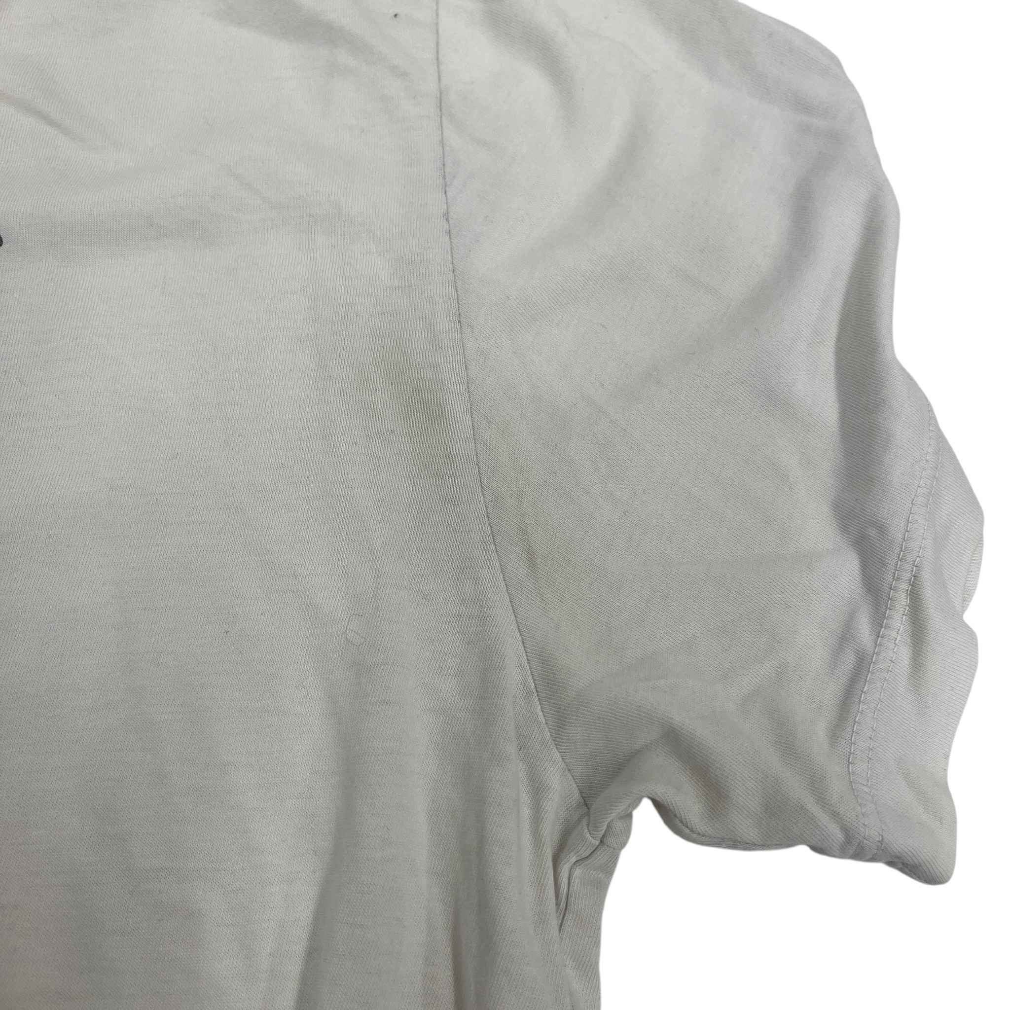 Men's Logo Print T-Shirt White Size L