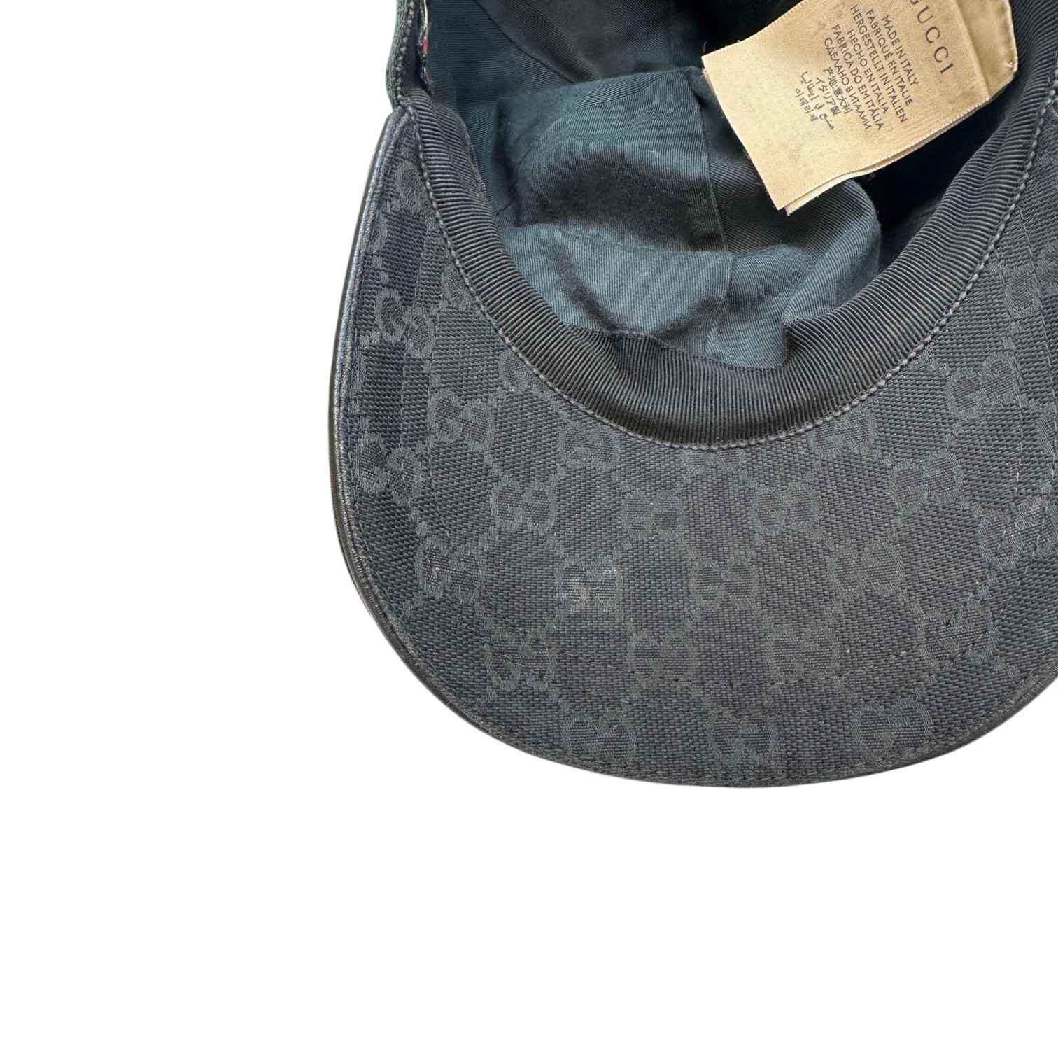 Men's Gg Supreme Web Cap Black Size S