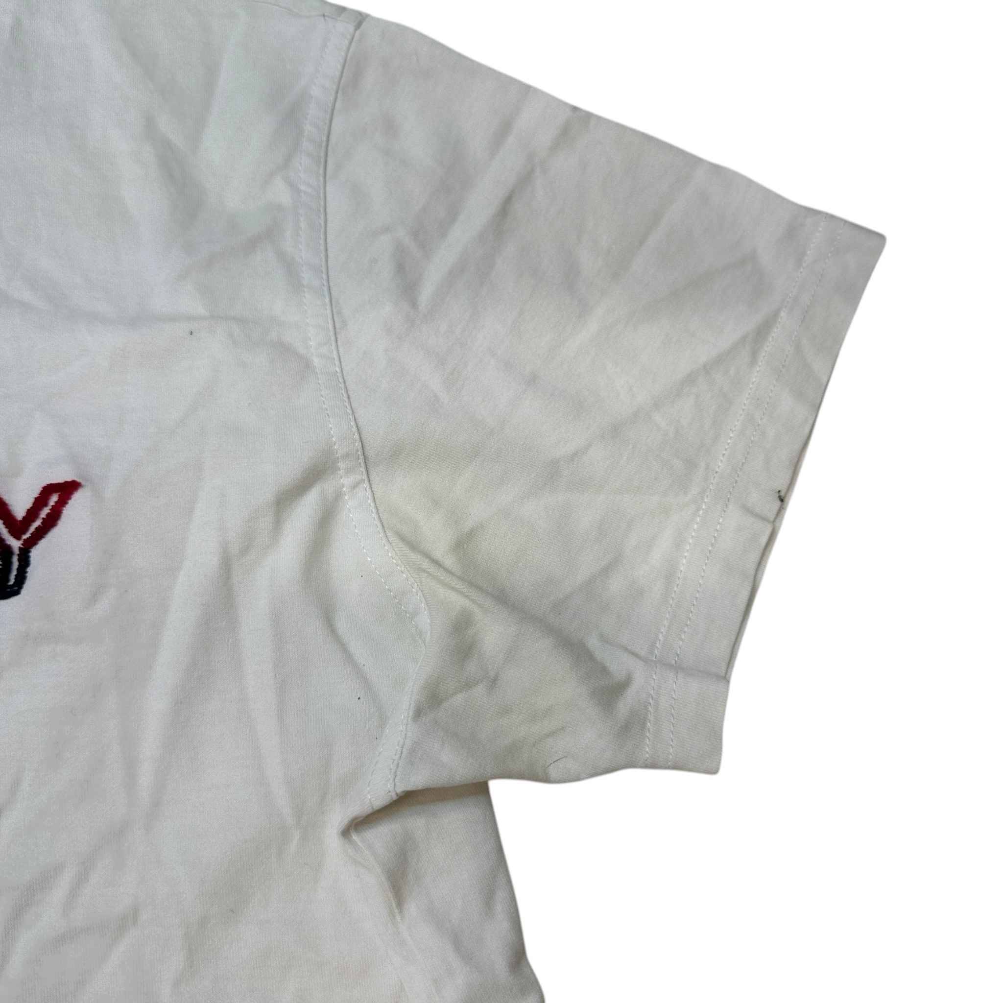 Men's Logo Print T-Shirt White Size S