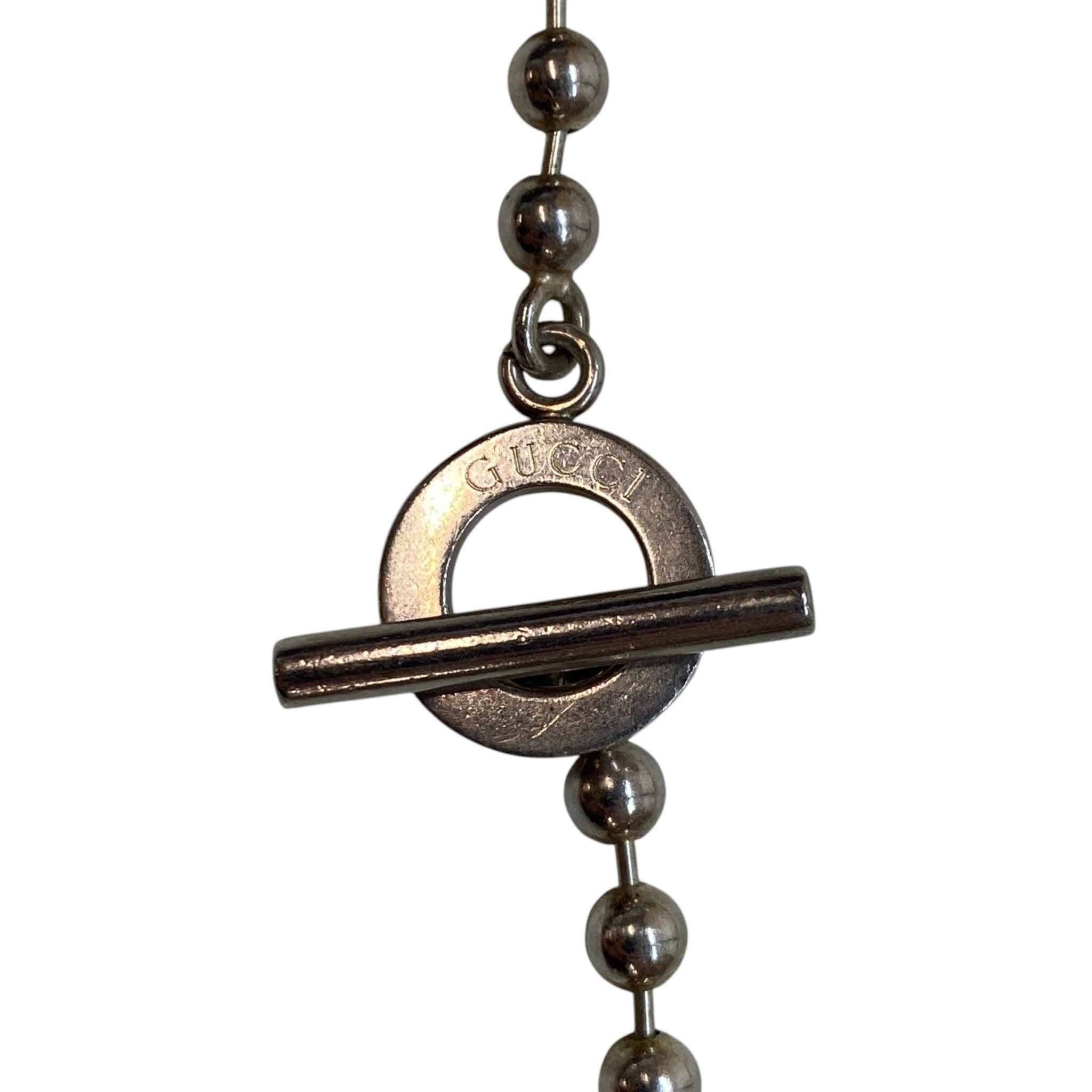 Women's Boule Toggle Necklace Silver