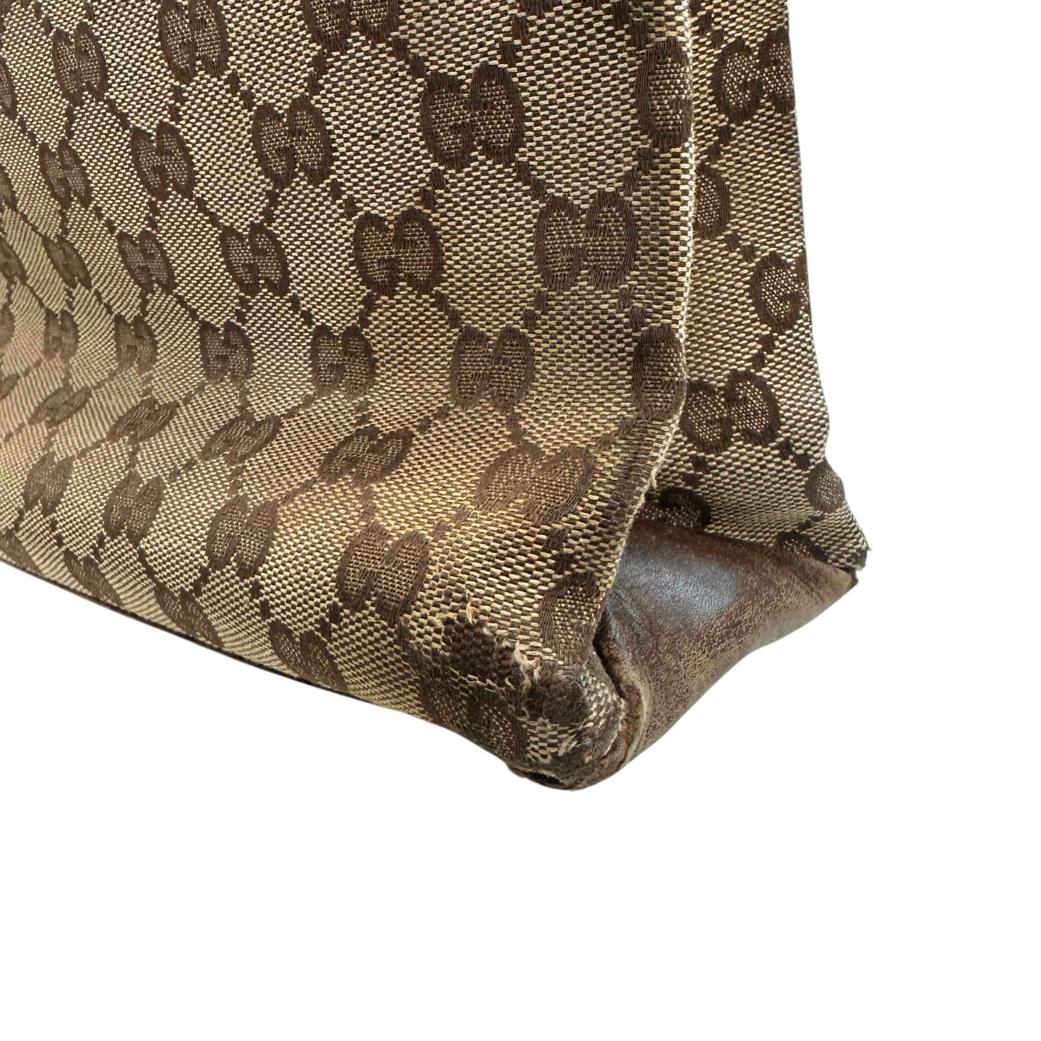 Men's Gg Supreme Business Bag Beige
