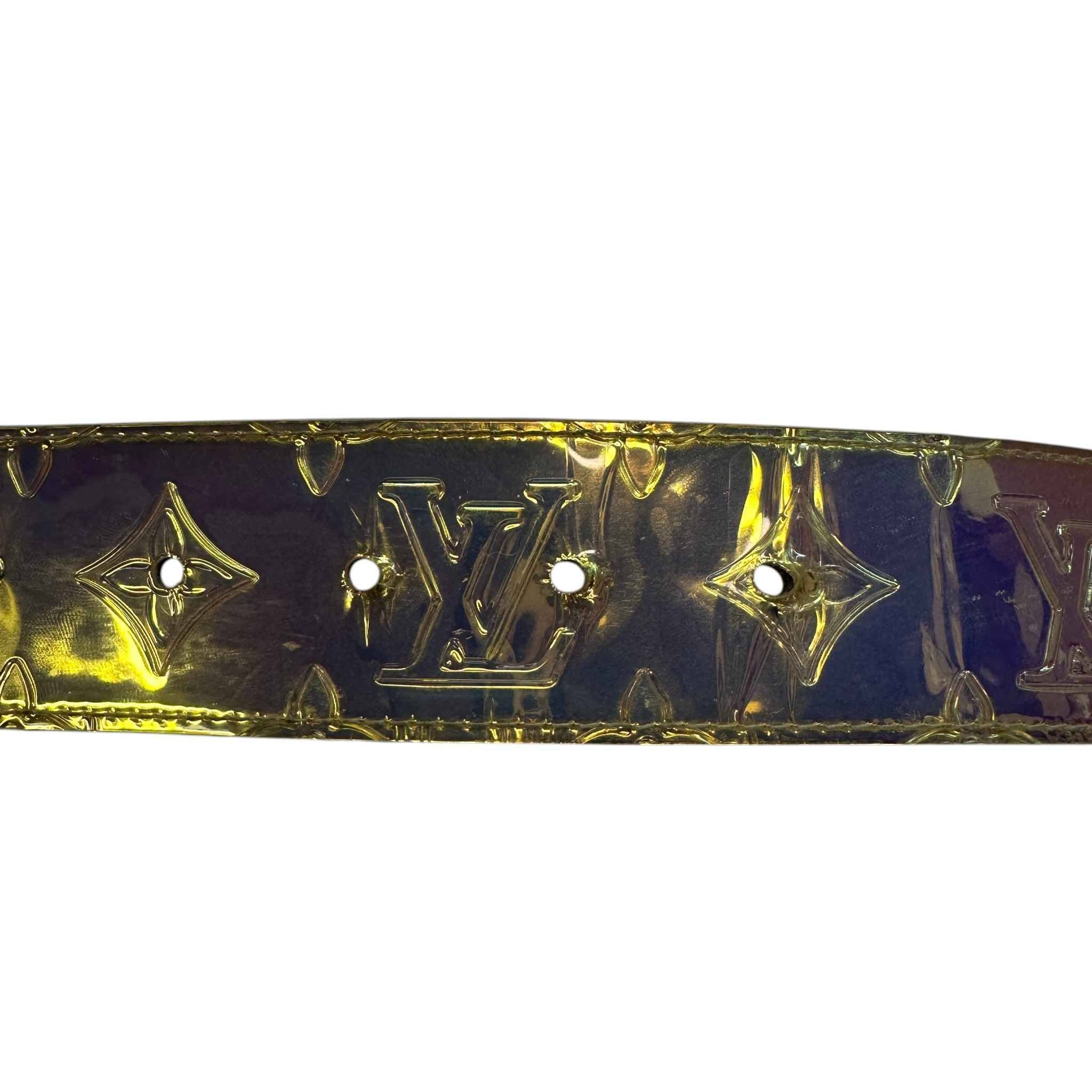 Men's X Virgil Abloh Prisim Monogram Belt Multi-Coloured Size Waist 32"