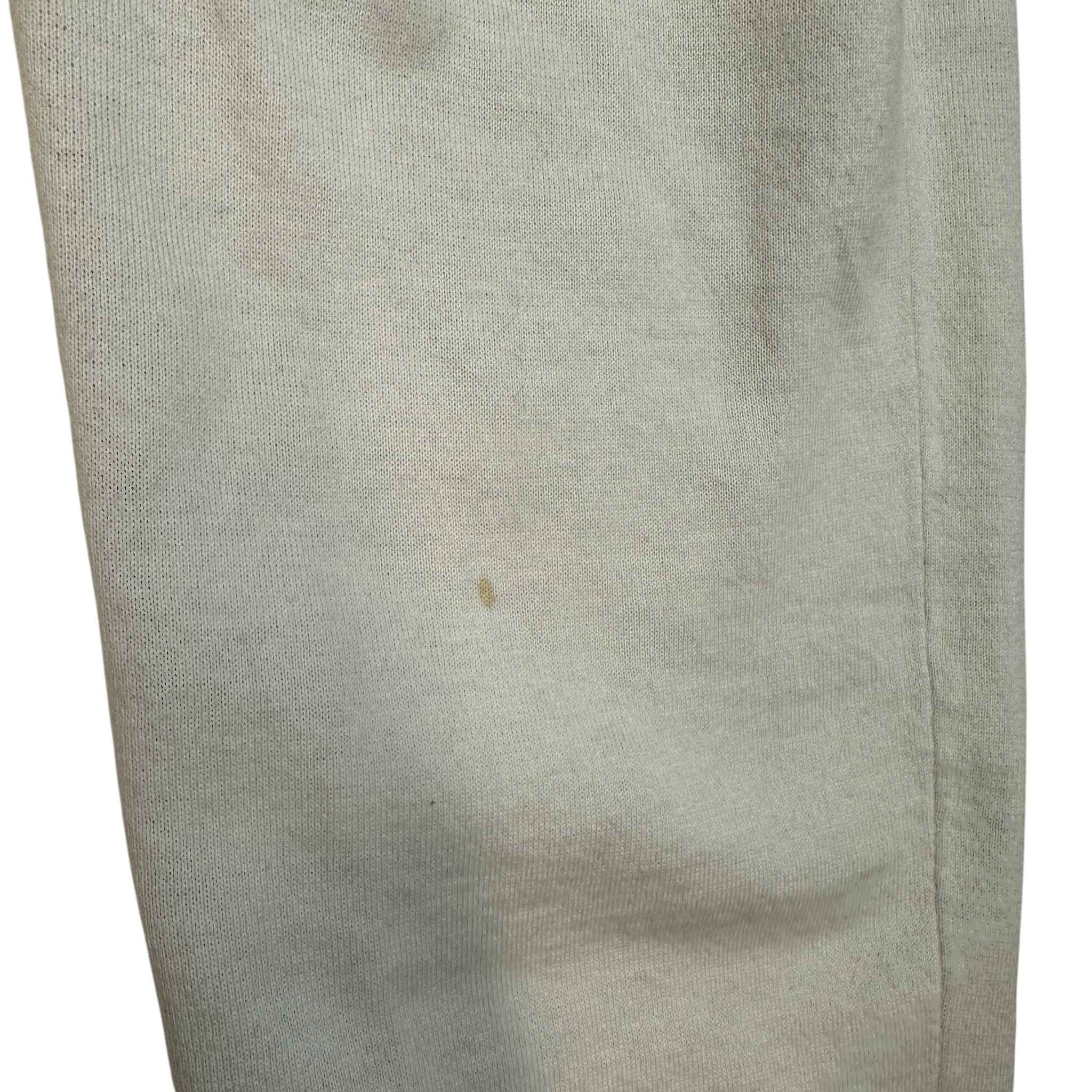 Men's Embroidered Logo Joggers Cream Size M
