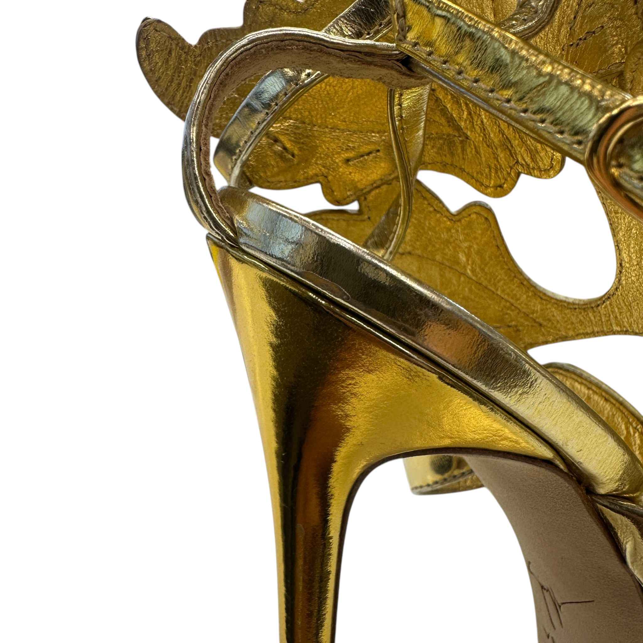 Women's New Cruel 105 Heels Gold Size EU 37 / UK 4
