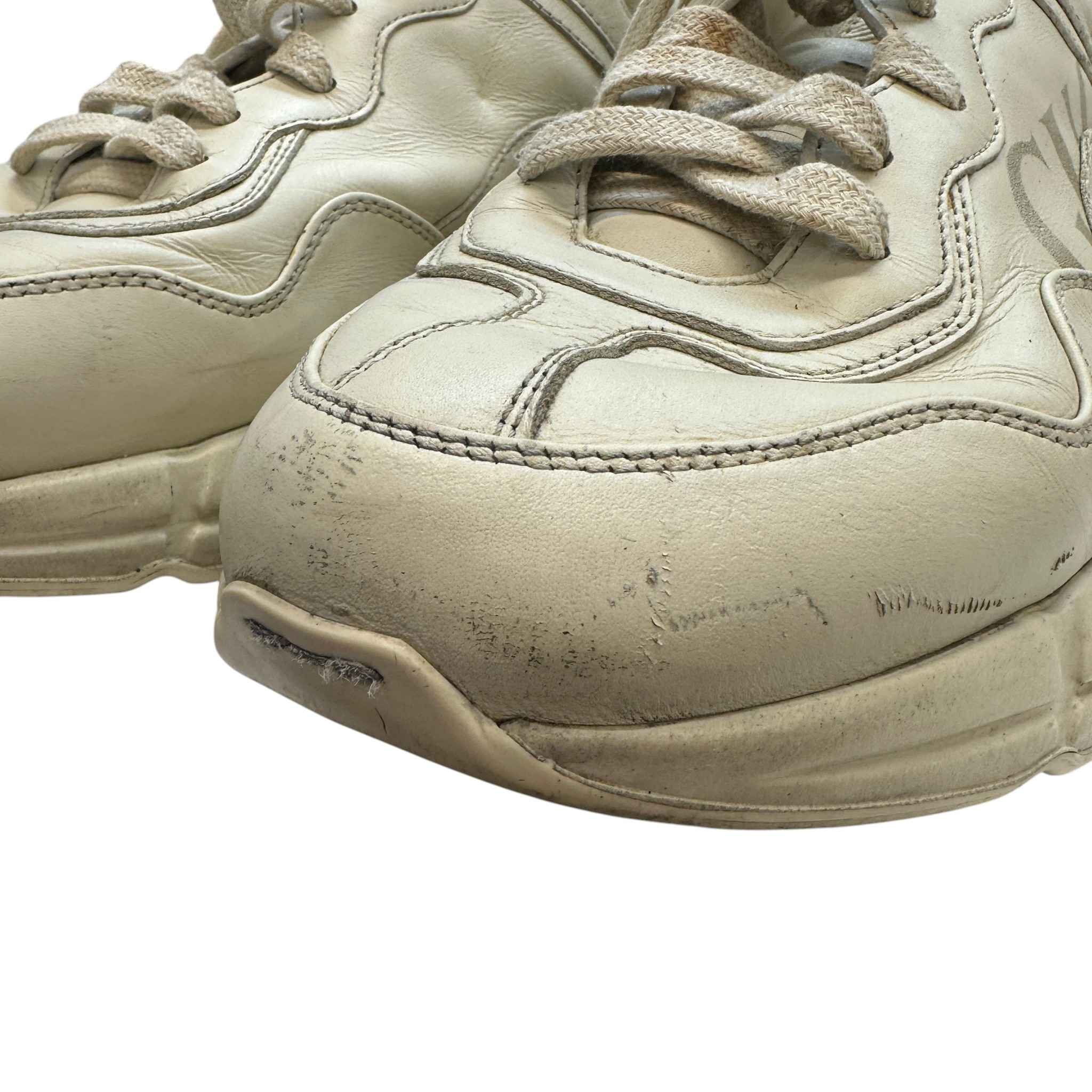 Men's Rhyton Low Trainers Beige Size EU 42.5 / UK 8.5