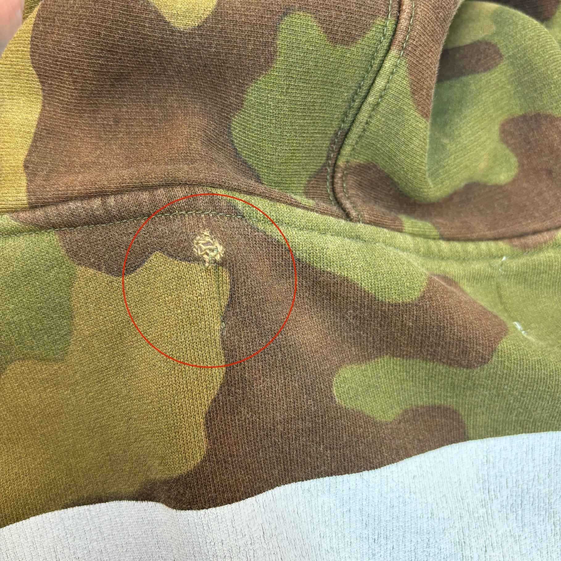 Men's Arrow Logo Hoodie Khaki Size XS