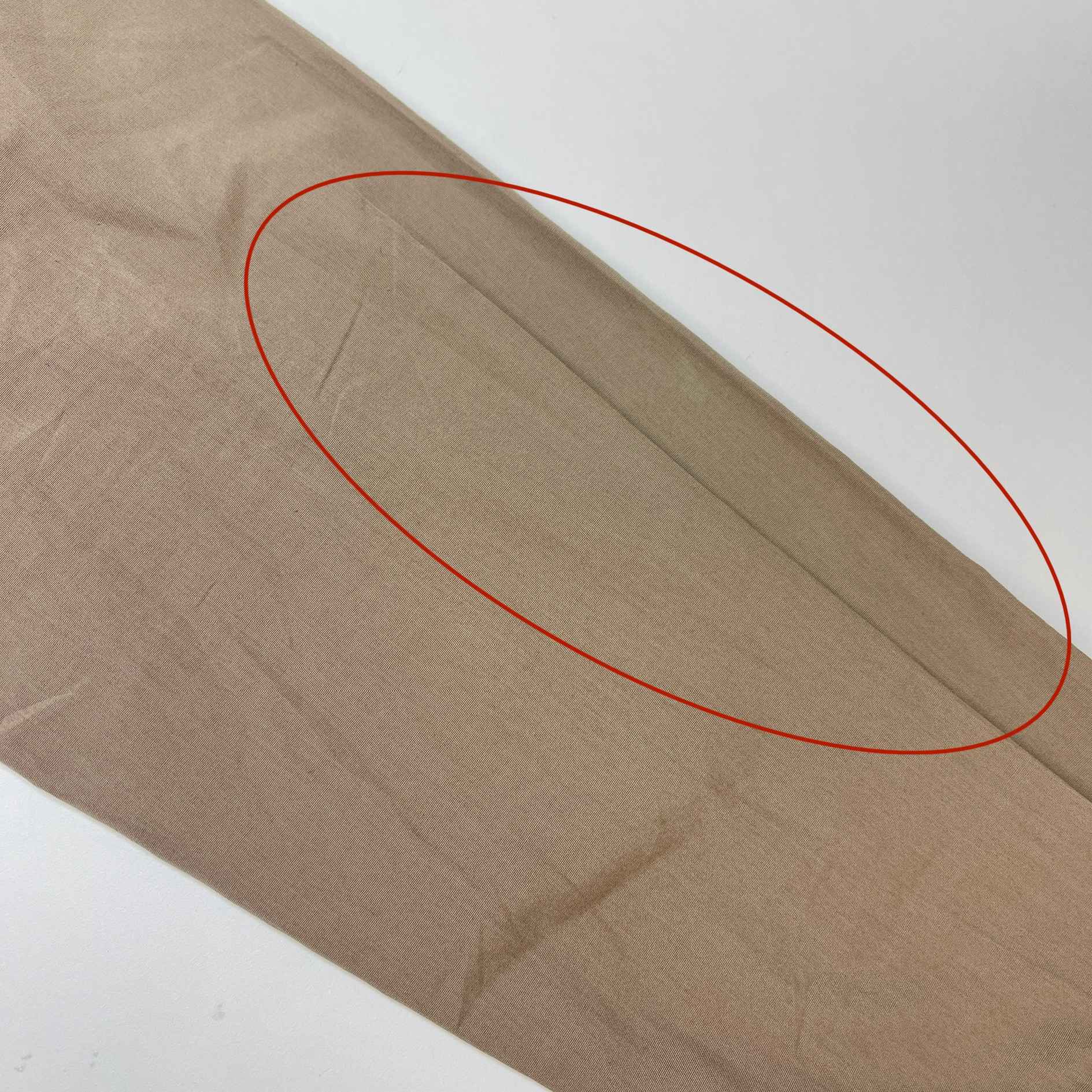 Men's Embroidered Logo Long Sleeve Shirt Beige Size IT 52 / UK XL