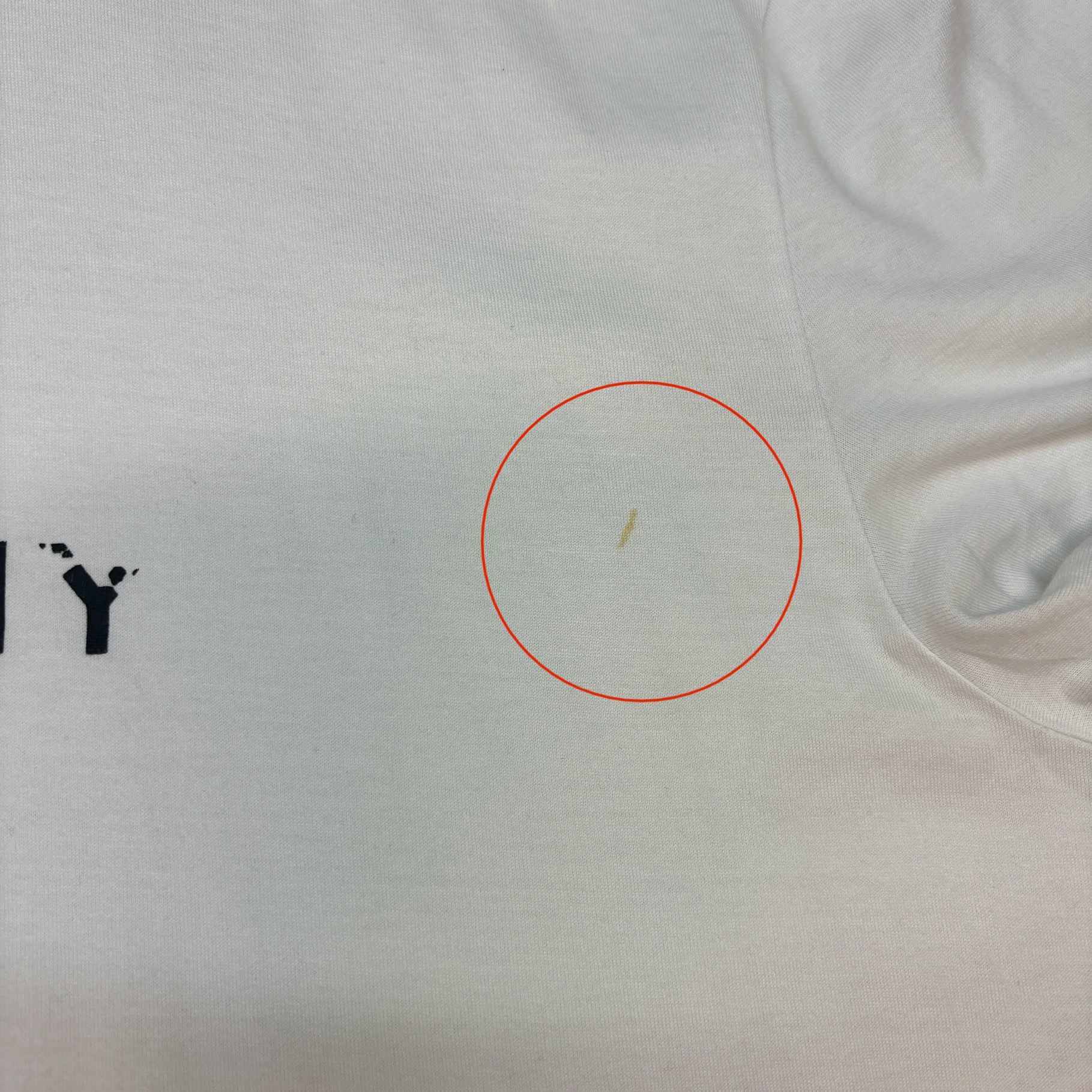 Men's Reverse Logo T-Shirt White Size XXL