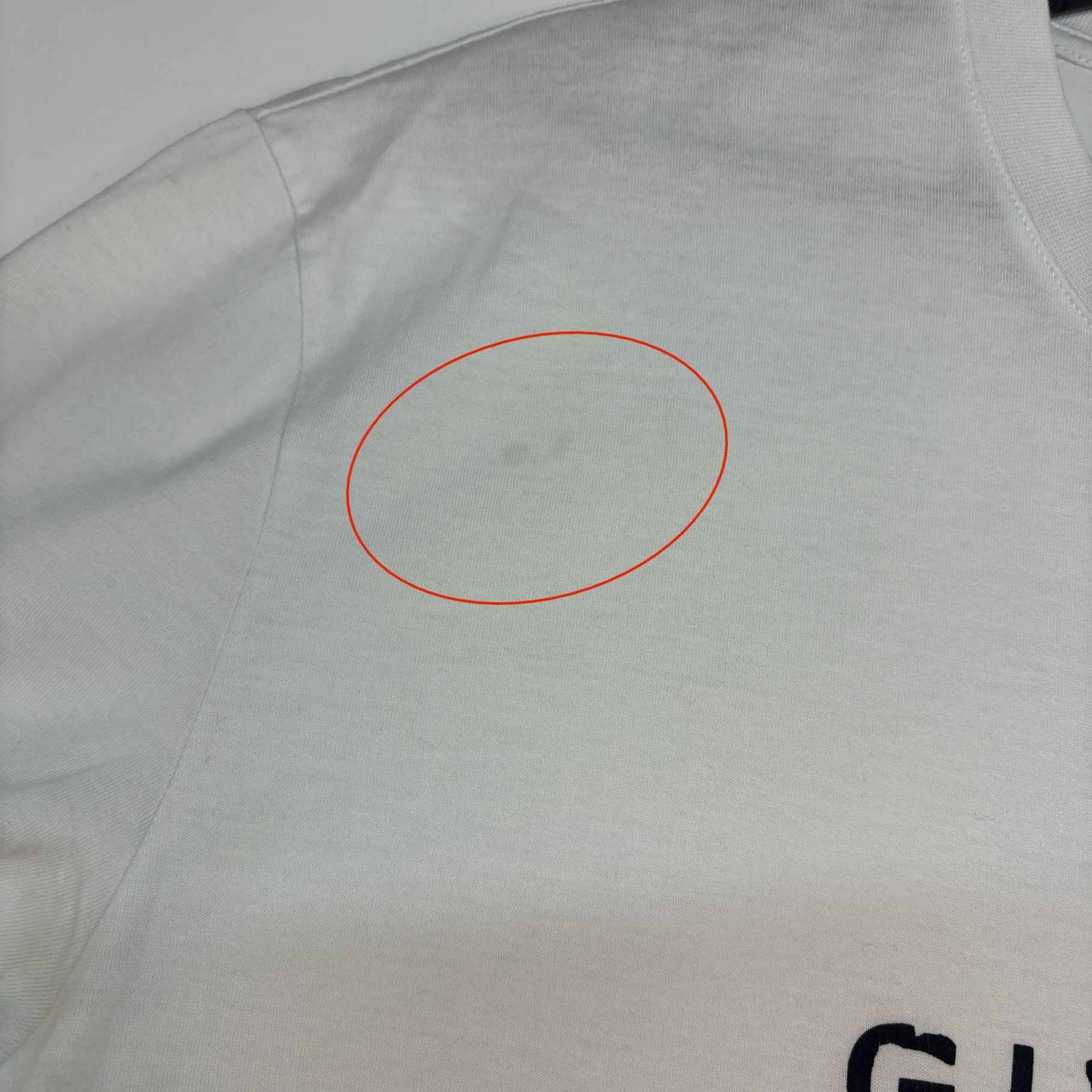 Men's Reverse Logo T-Shirt White Size XXL