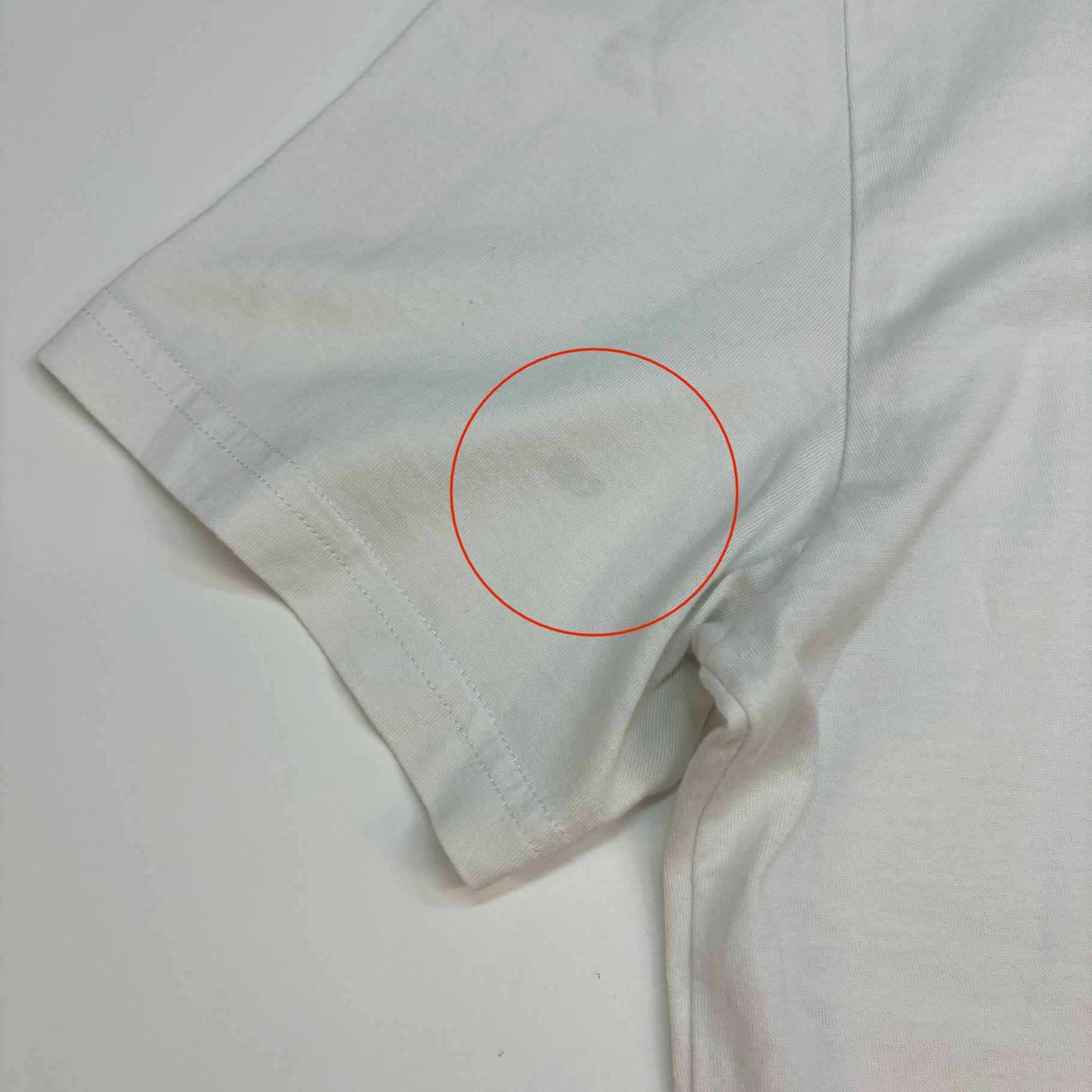 Men's Reverse Logo T-Shirt White Size XXL