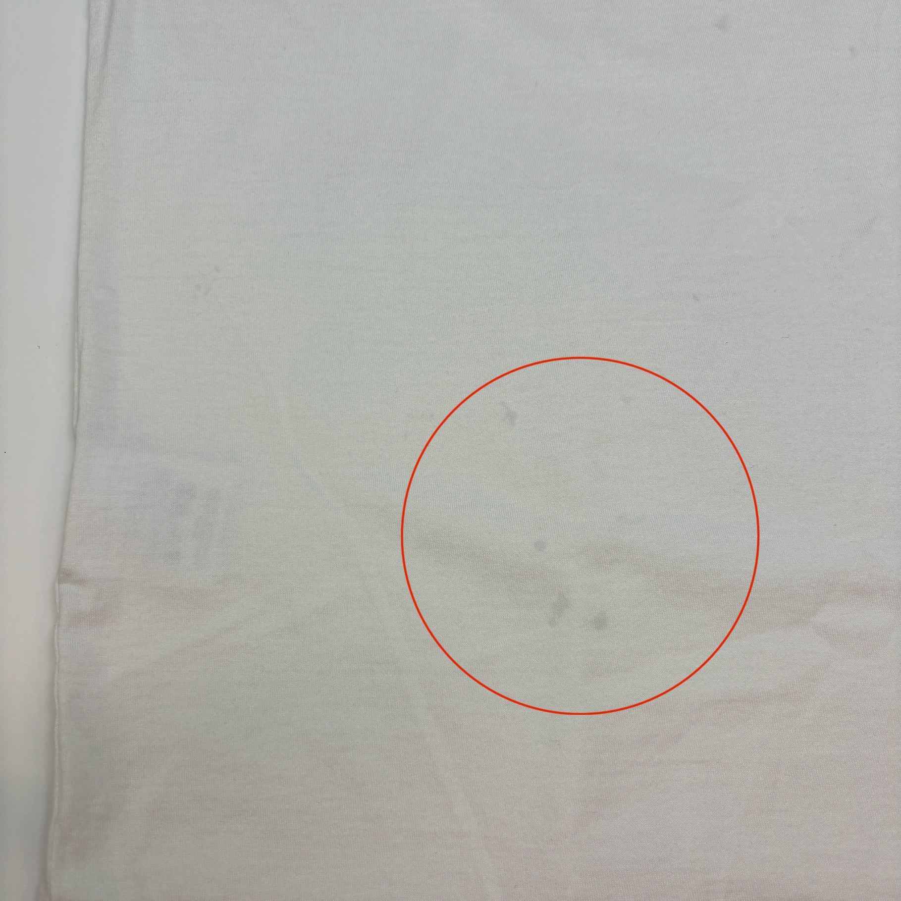 Men's Reverse Logo T-Shirt White Size XXL