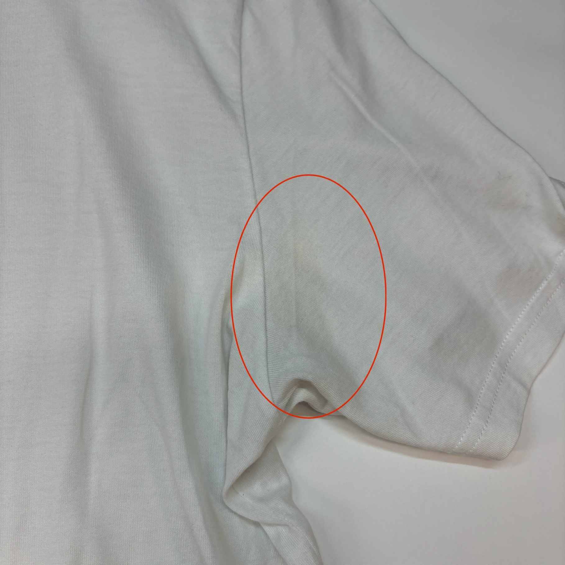 Men's Reverse Logo T-Shirt White Size XXL