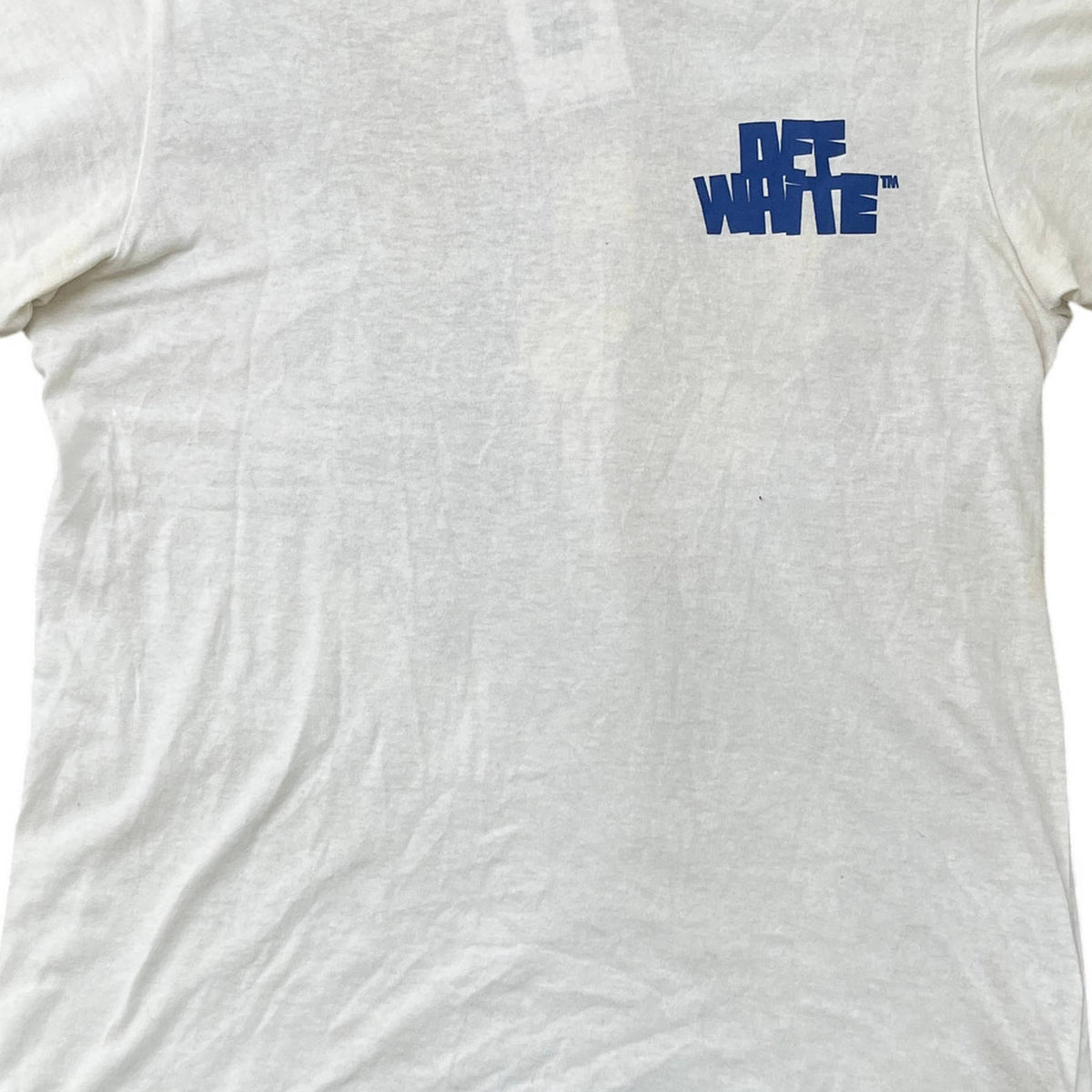 Men's Logo Print T-Shirt Cream Size XS - Photo 3