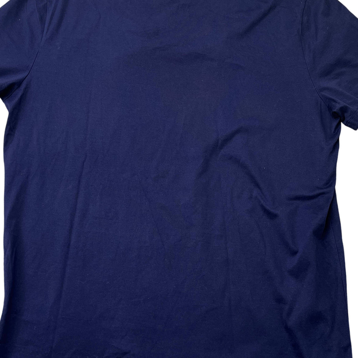 Men's Embroidered Logo Patch T-Shirt Navy Size L - Photo 4