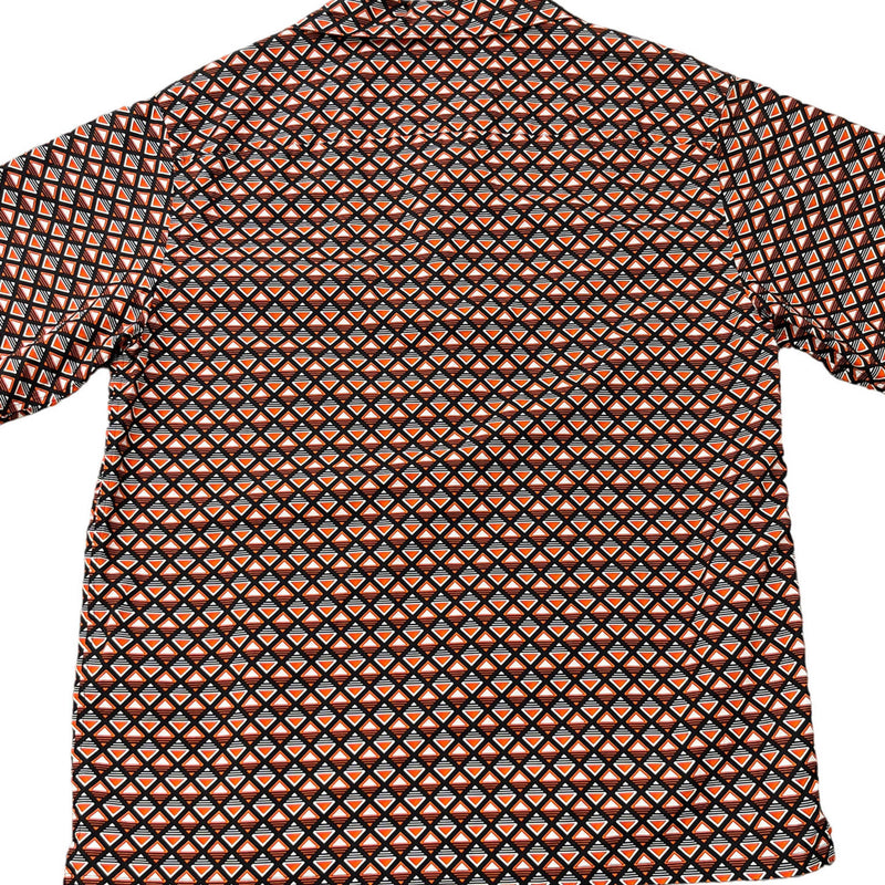Men's Triangle Logo Long Sleeve Shirt Orange Size M