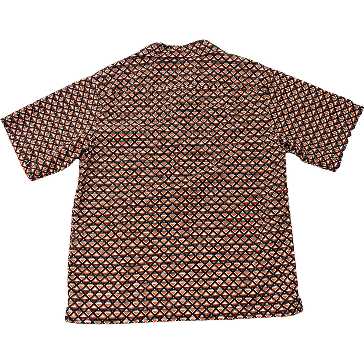 Men's Triangle Logo Long Sleeve Shirt Orange Size M - Photo 2
