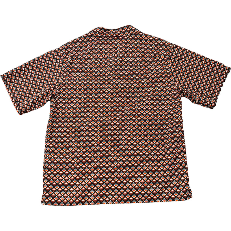 Men's Triangle Logo Long Sleeve Shirt Orange Size M