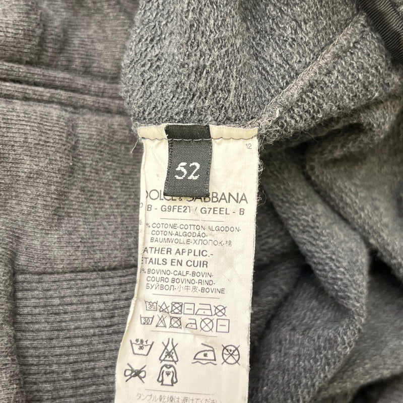 Men's Crown Embroidered Logo Jumper Grey Size IT 52 / UK XL