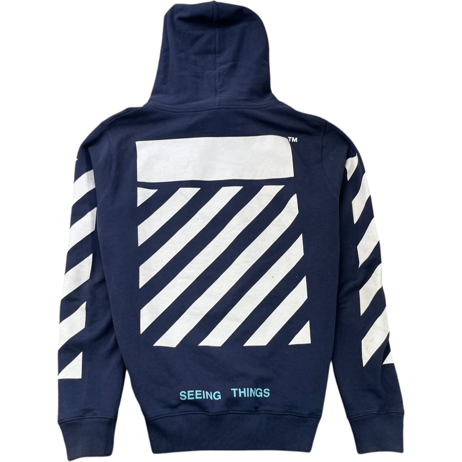 Men's Seeing Things Caravaggio Hoodie Blue Size S - Photo 2
