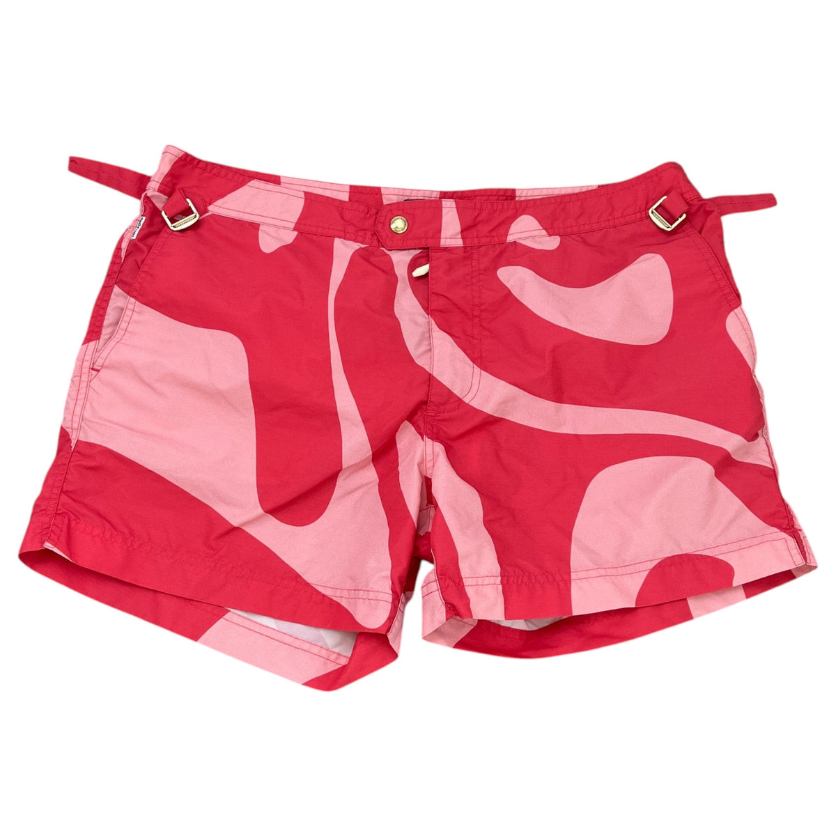 Men's Graphic Swirl Swim Shorts Pink Size XL / W36 - Photo 1