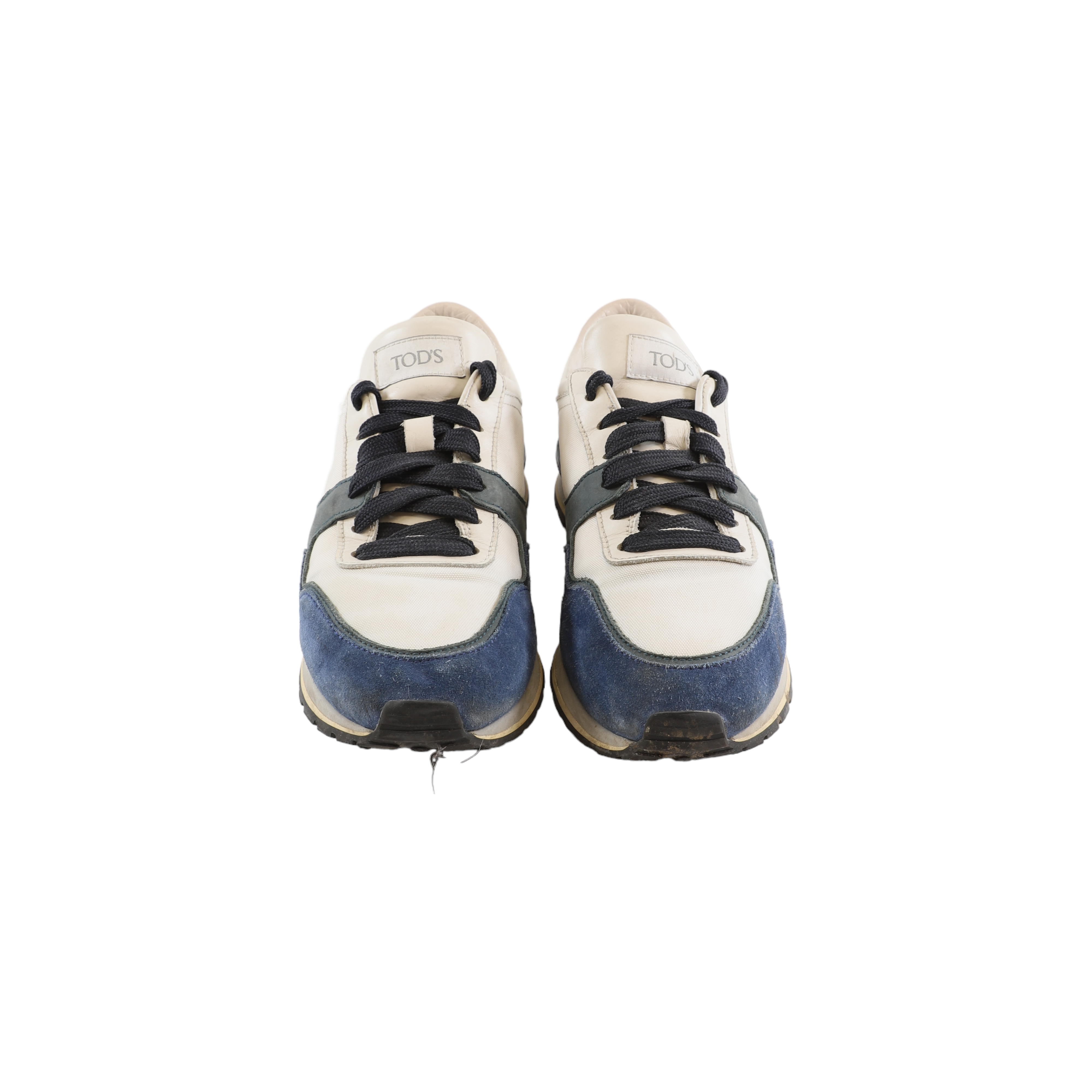 Men s Logo Print Trainers White Size EU 41.5 UK 7.5 Label Source