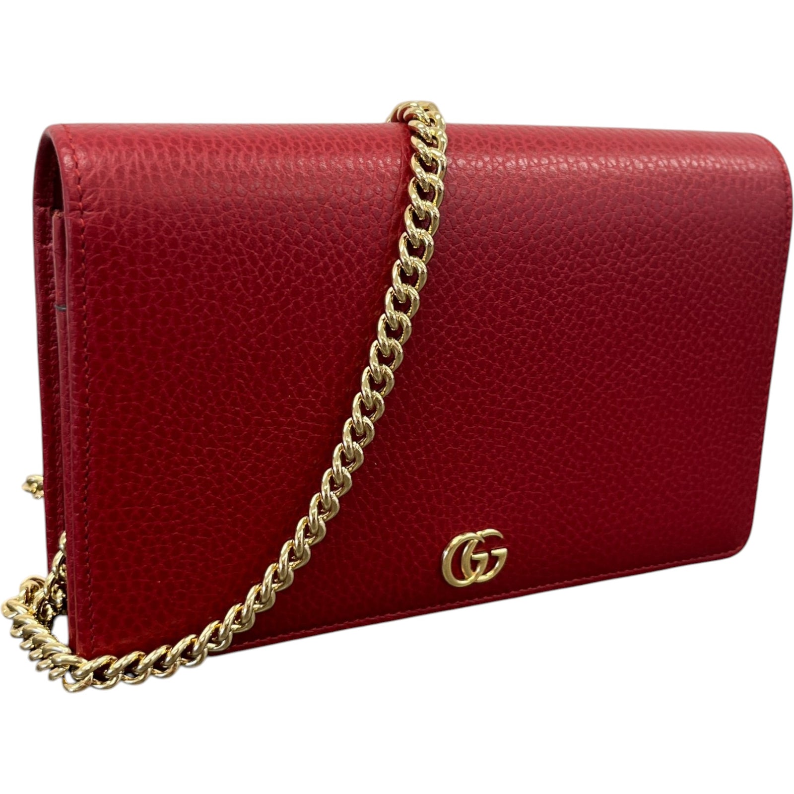 Women's Gg Marmont Wallet On Chain Bag Red - Photo 4