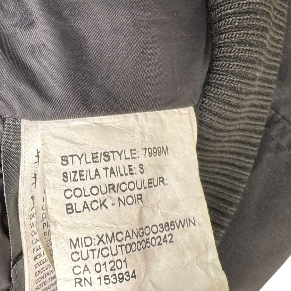 Men's Chilliwack Bomber Down Jacket Black Size S - Photo 7