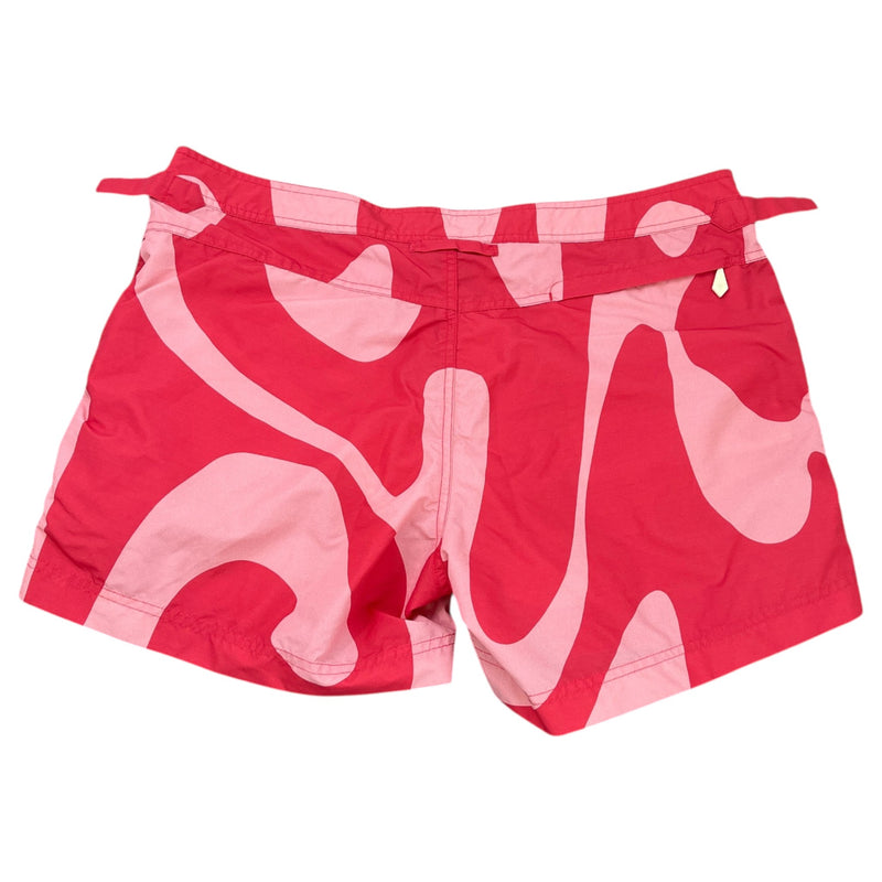 Men's Graphic Swirl Swim Shorts Pink Size XL / W36