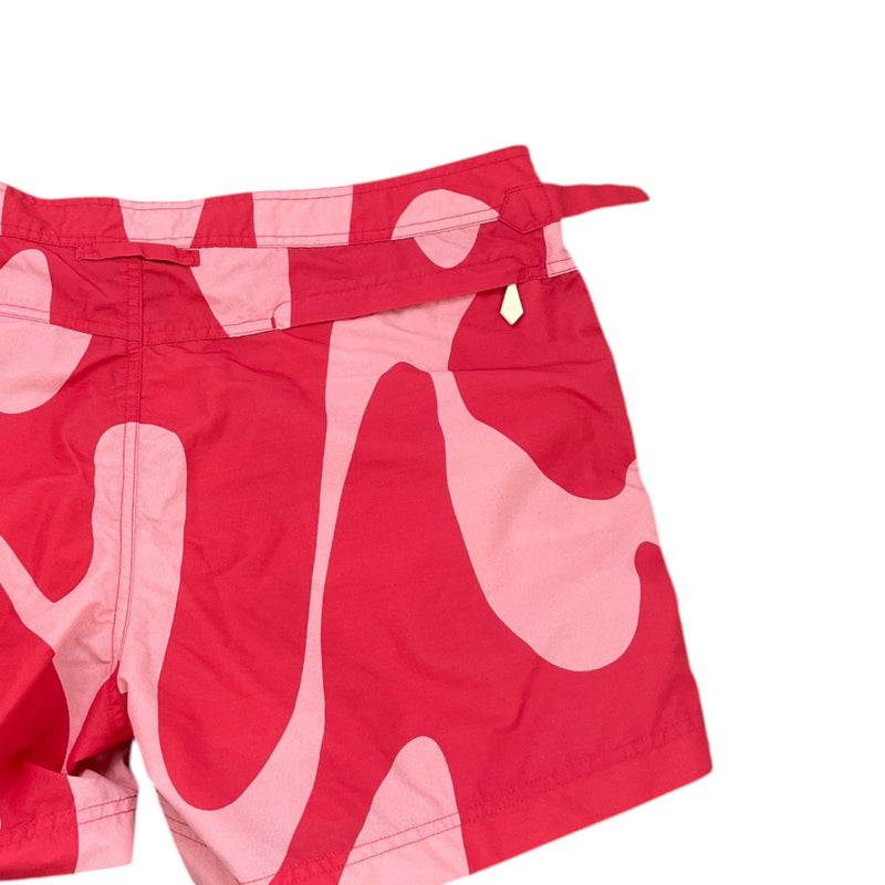 Men's Graphic Swirl Swim Shorts Pink Size XL / W36