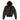 Men's Leather Hooded Jacket Black Size IT 52 / XL