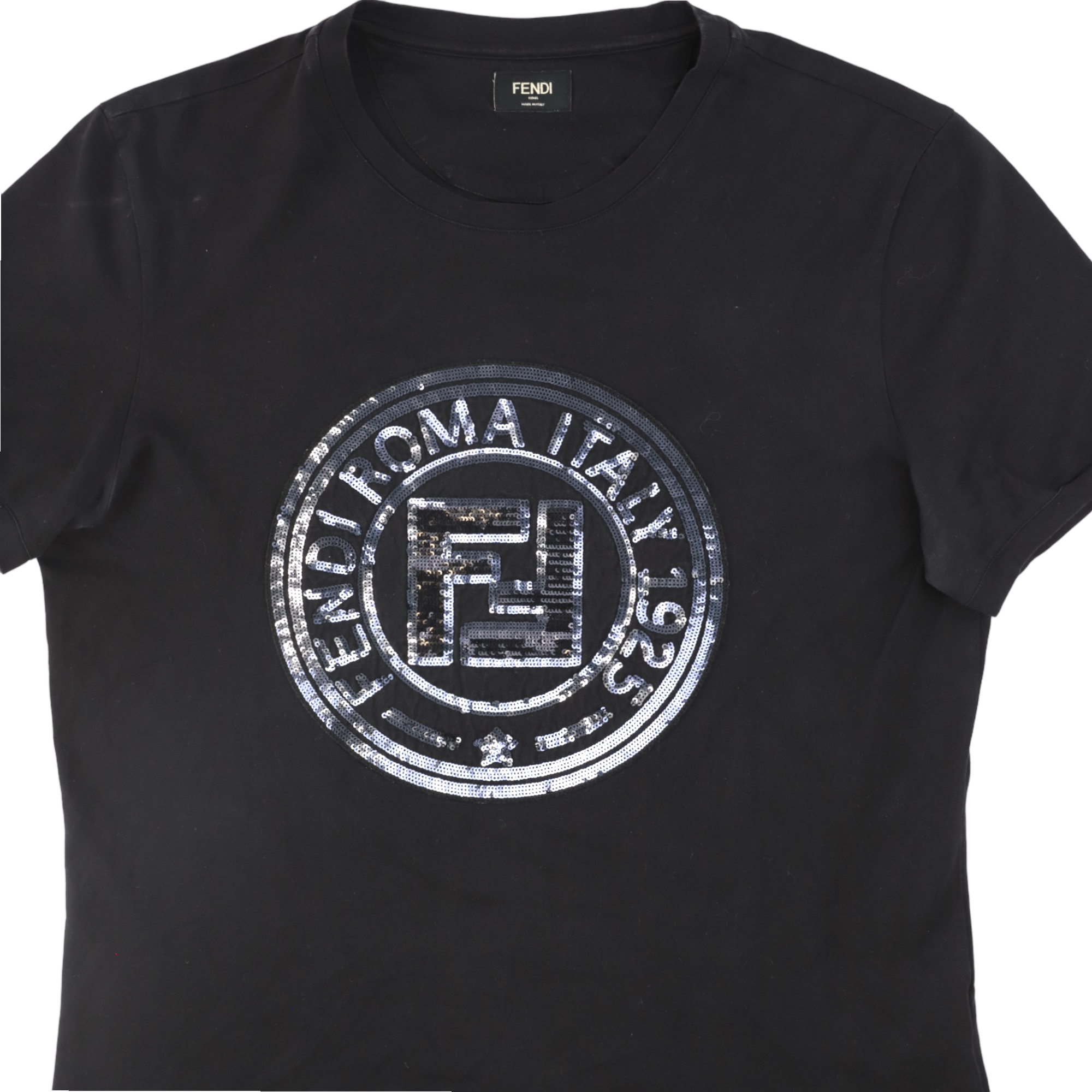 Men s Ff Sequin T Shirt Black Size S Label Source