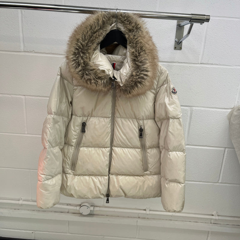 Women's Laichefur Down Jacket Cream Size 1 / UK 10
