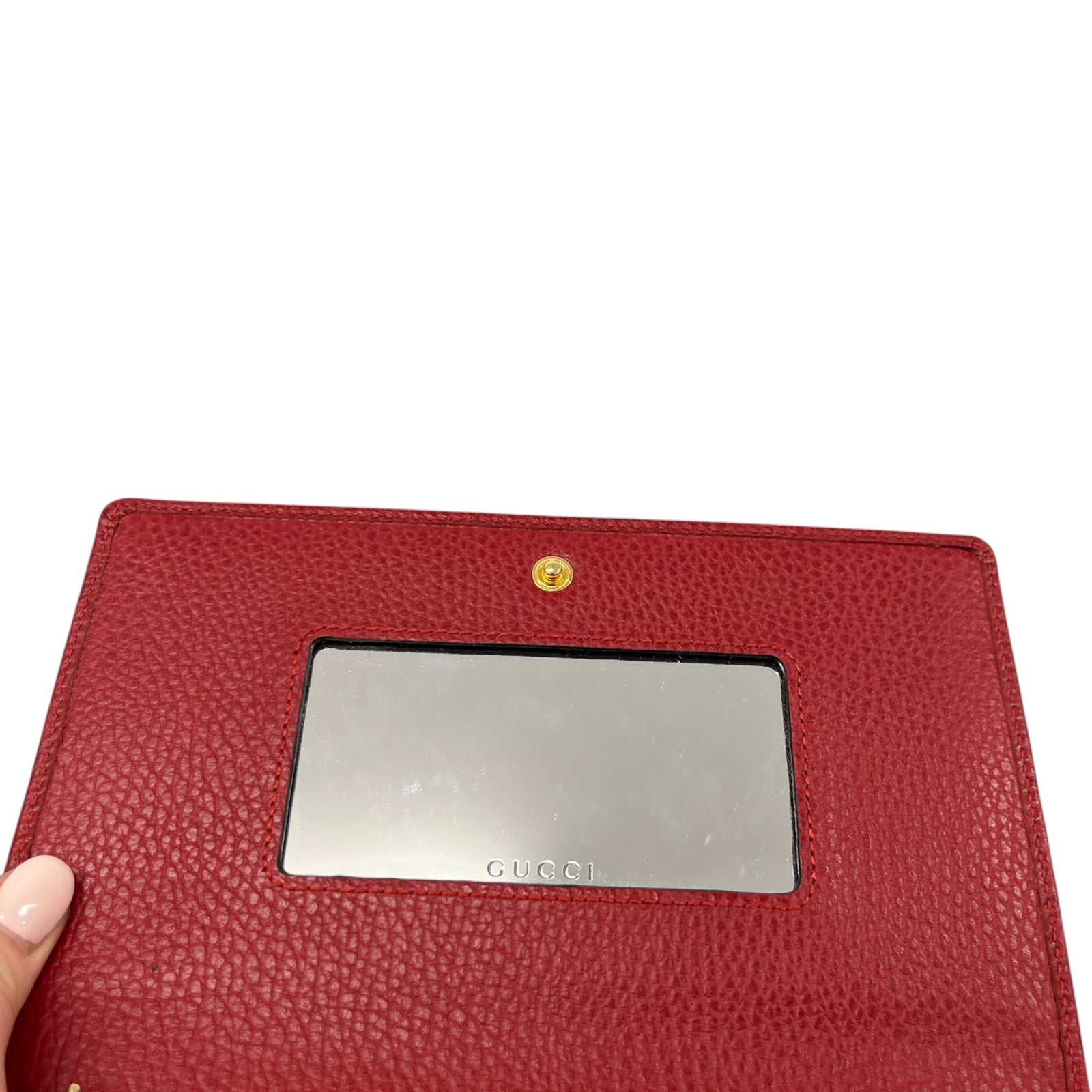 Women's Gg Marmont Wallet On Chain Bag Red - Photo 10