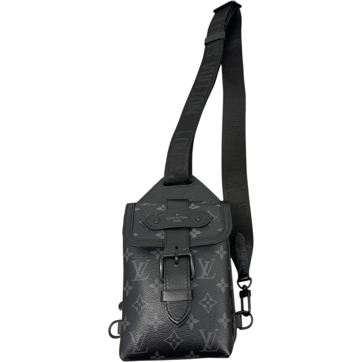Men's Monogram Eclipse Saumur Slingbag Belt Bag Black - Photo 1