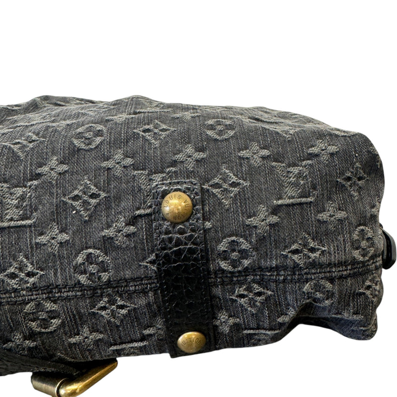 Women's Monogram Denim Neo Cabby Handbag Black