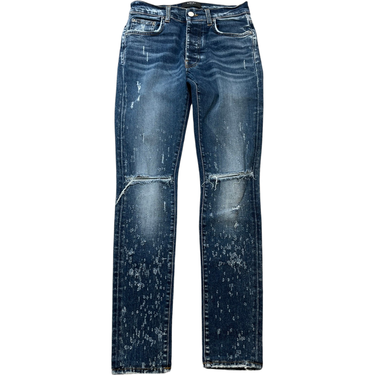 Men's Distressed Jeans Blue Size S / W30 - Photo 1
