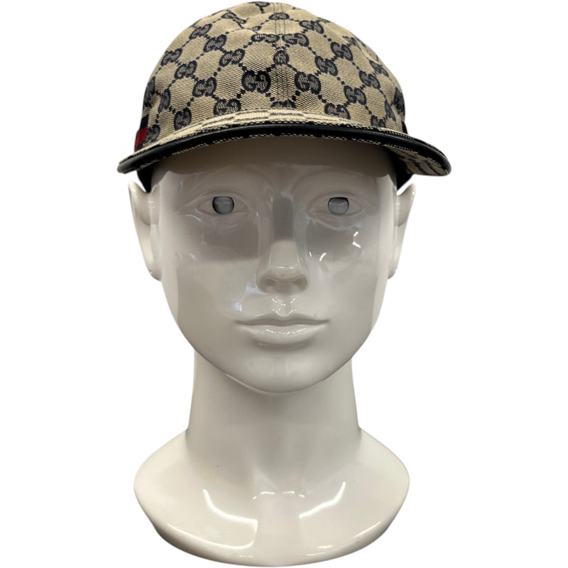 Men's Gg Supreme Web Cap Hat Beige
