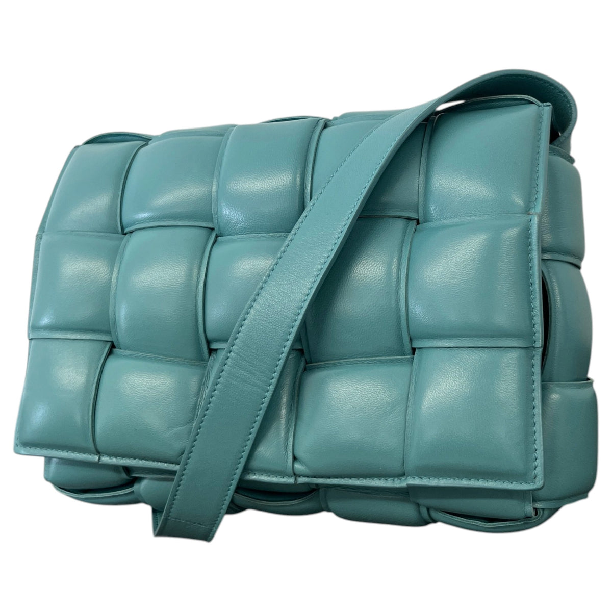 Women's Padded Cassette Crossbody Bag Blue - Photo 5