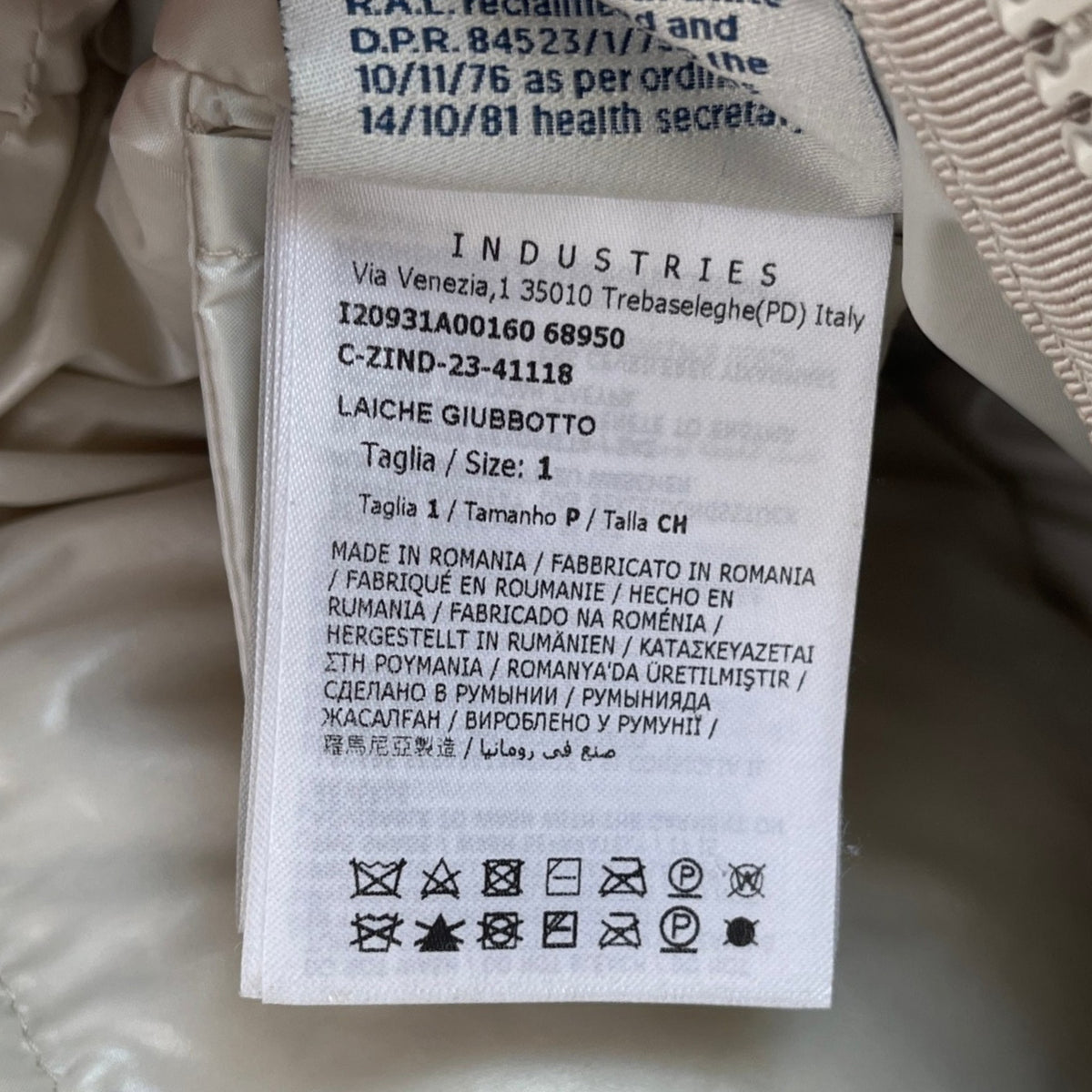 Women's Laichefur Down Jacket Cream Size 1 / UK 10 - Photo 10