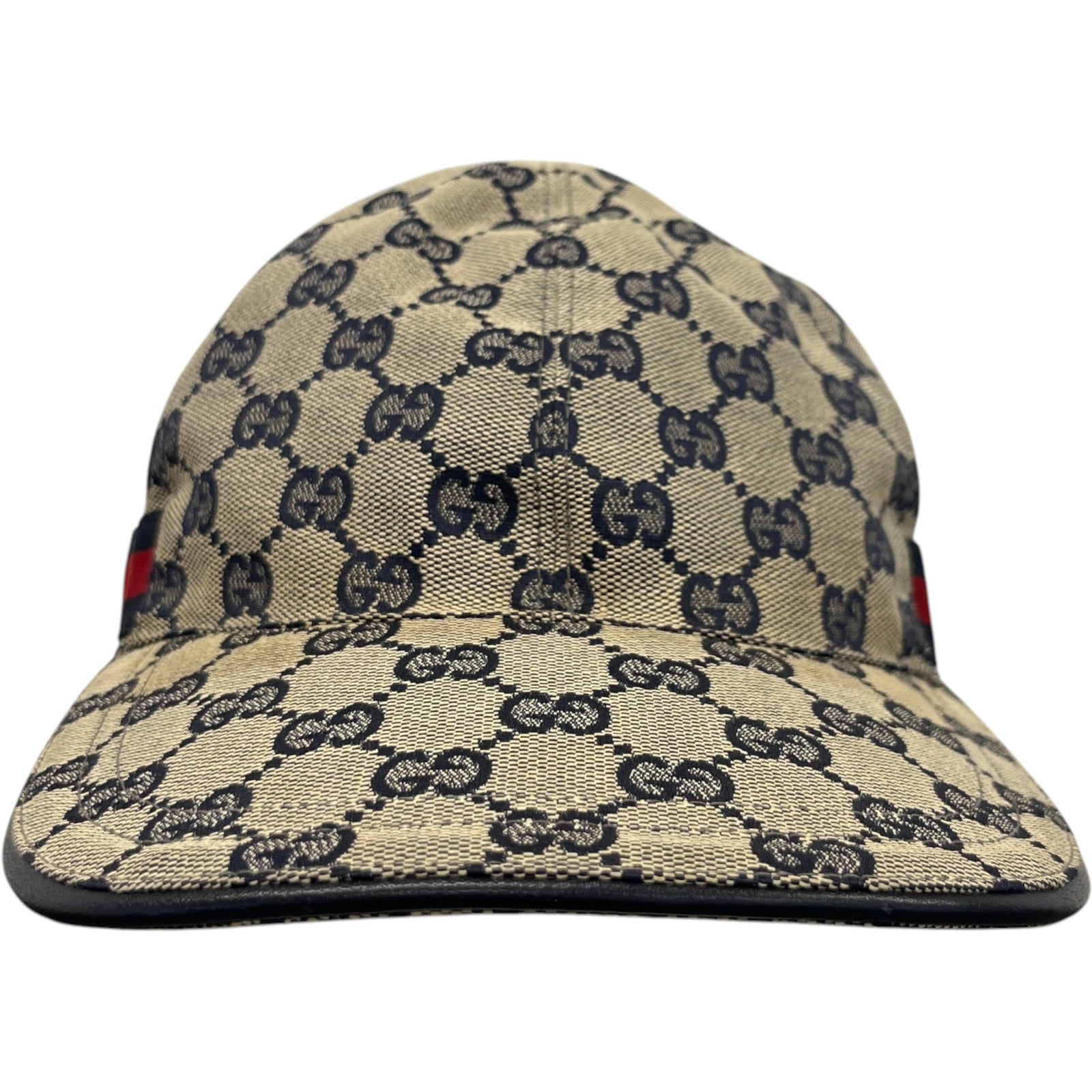 Men's Gg Supreme Web Cap Hat Beige - Photo 1