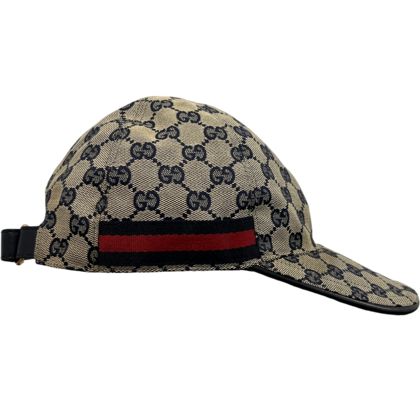 Men's Gg Supreme Web Cap Hat Beige - Photo 5