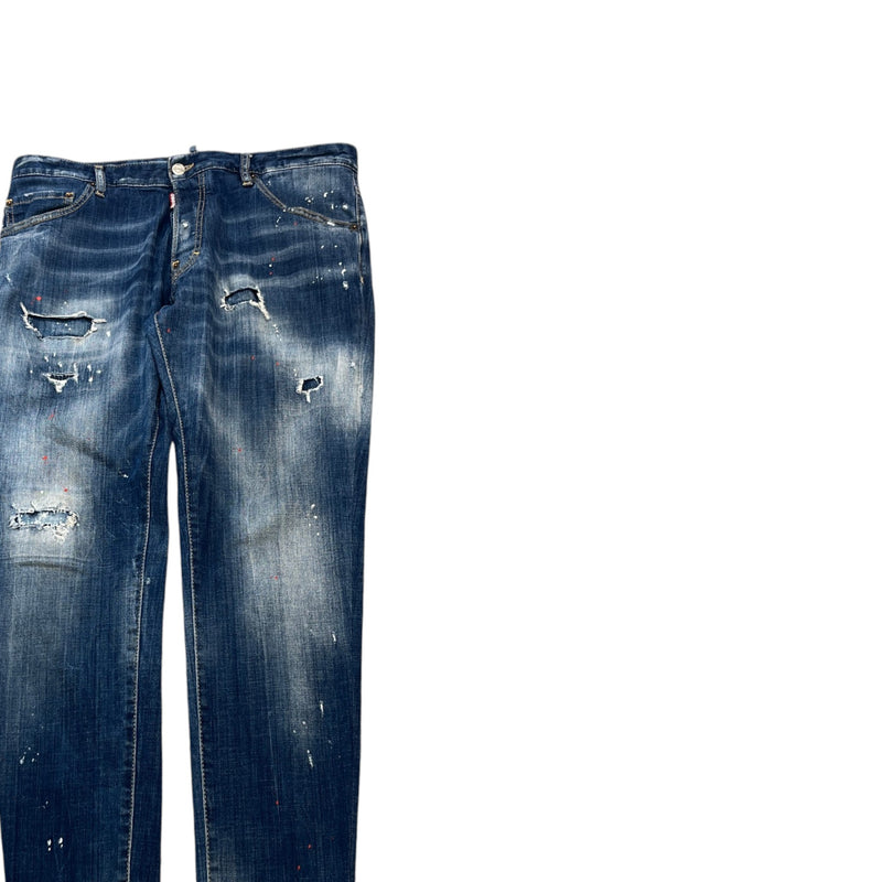 Men's Slim Fit Jeans Blue Size XL / W36