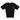 Men's Leather Logo Patch T-Shirt Black Size M