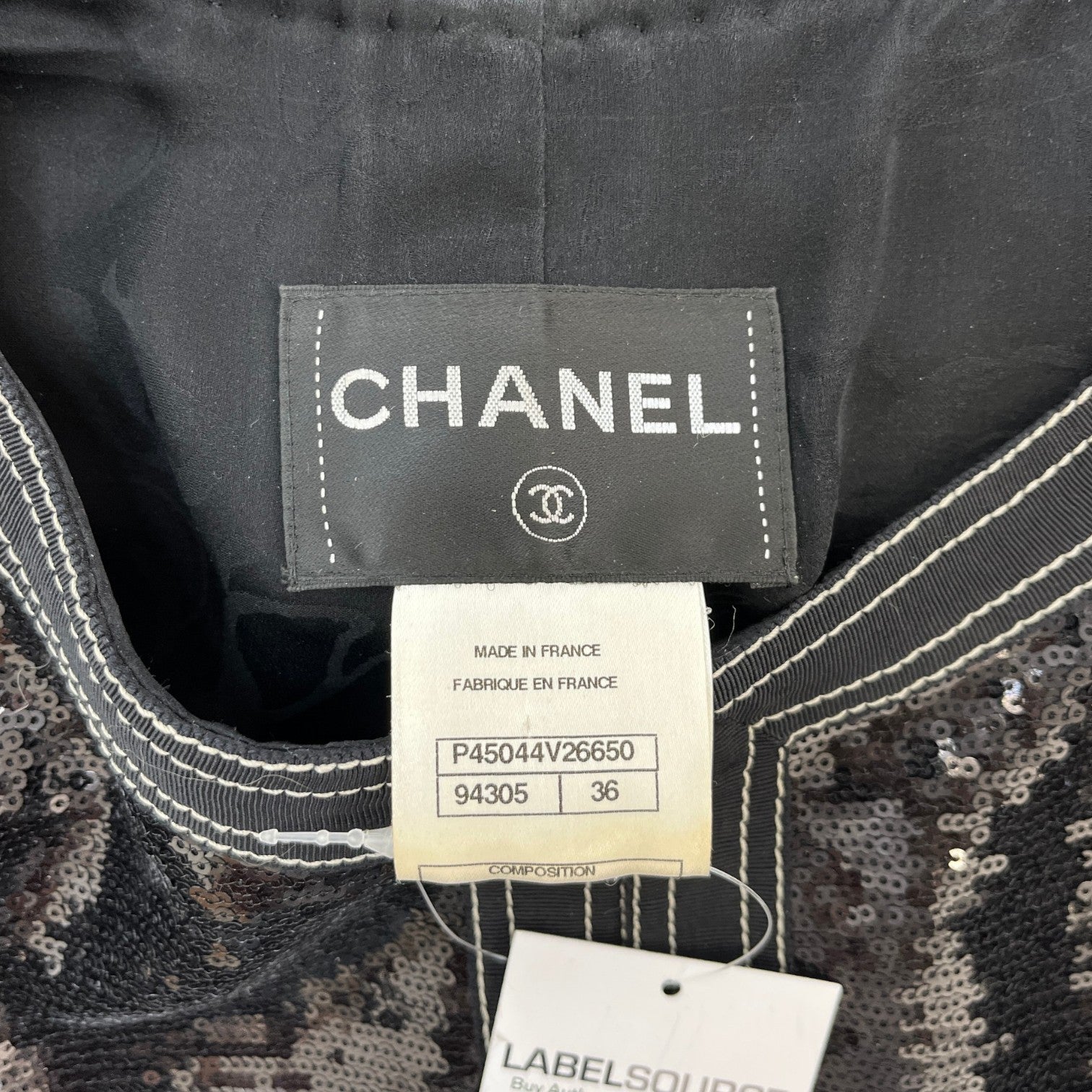 Women's Sequin Cropped Jacket Black Size IT 36 / UK 4 - Photo 5