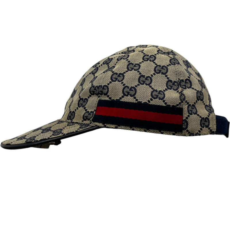 Men's Gg Supreme Web Cap Hat Beige
