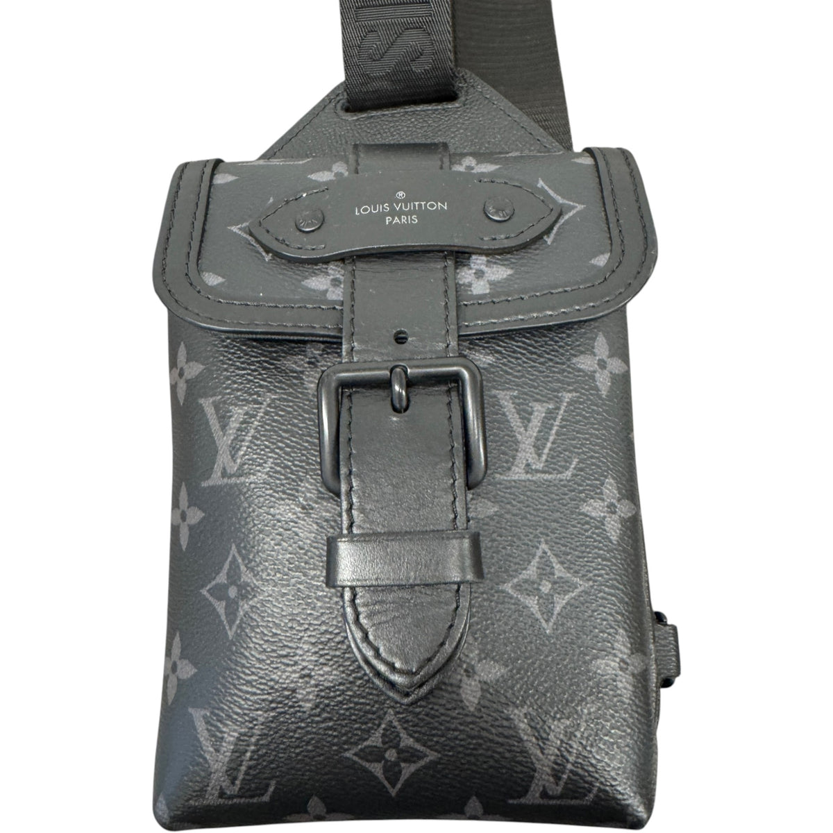 Men's Monogram Eclipse Saumur Slingbag Belt Bag Black - Photo 9