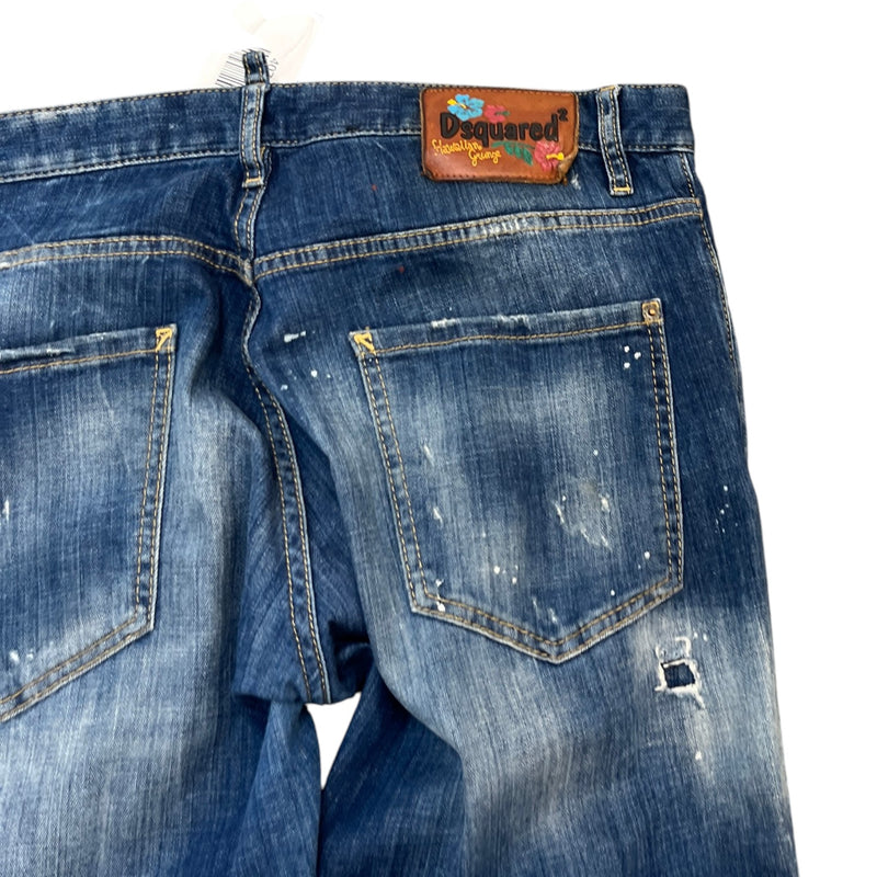 Men's Slim Fit Jeans Blue Size XL / W36