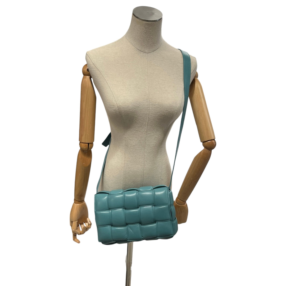 Women's Padded Cassette Crossbody Bag Blue - Photo 2